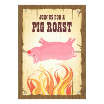 Invitation de partie de rôti de porc