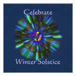 Invitation de partie de solstice d'hiver