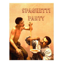 Invitation de partie de spaghetti