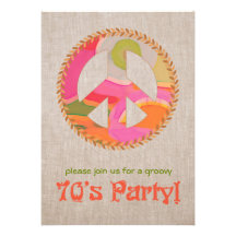 invitation de partie des années 70