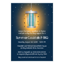 Invitation de partie d'été de Zapper d'insecte