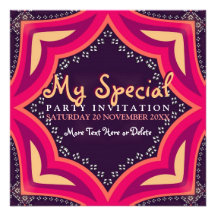 Invitation de partie d'événement spécial de diva d