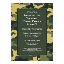 Invitation de partie : Les militaires verts camouf