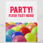invitation de partie prospectus avec motif