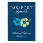 Invitation de passeport de mariage vers le Mexique Carte