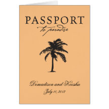 Invitation de passeport de mariage vers St Thomas Cartes