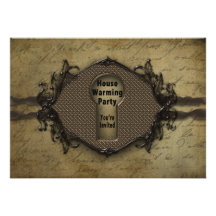 INVITATION DE PENDAISON DE CRÉMAILLÈRE - ENTRÉE DE