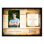Invitation de photo de parchemin de faire-part d'o