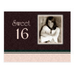 Invitation de photo du bonbon 16 carte postale