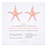 Invitation de plage d'étoiles de mer de pêche de c