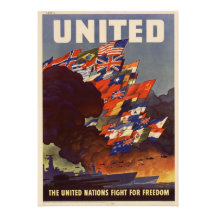 Invitation de poster vintage de 2ÈME GUERRE MONDIA