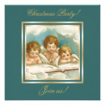 Invitation de prière mignonne d'anges du cru trois