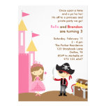 Invitation de princesse et de pirate