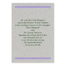 Invitation de réception de Handfasting Cartes De Visite Professionnelles