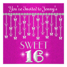 Invitation de ROSES INDIEN du BONBON 16 au papillo