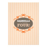 Invitation de rotation chic de fête d'anniversaire