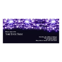 Invitation de scintillement pourpre d'étoiles