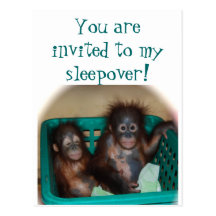 Invitation de Sleepover de partie de s d'enfants ' Cartes Postales