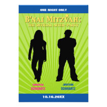 Invitation de star de cinéma de B'nai Mitzvah invitations