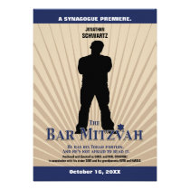 Invitation de star de cinéma de Mitzvah de barre d invitations