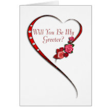 Invitation de tourbillonnement de Greeter de coeur Cartes De Vœux