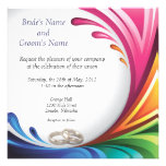 Invitation de tourbillonnement élégant d'éclabouss
