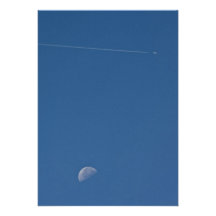 Invitation de traînée de lune et de vapeur
