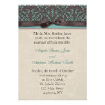 Invitation de turquoise de chocolat