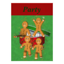 Invitation de vacances de Noël de bonhommes en pai