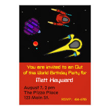 Invitation de vaisseau spatial