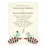 Invitation de wedding shower d'inséparables
