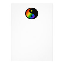 Invitation de Yin Yang d'arc-en-ciel