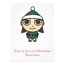 Invitation d'Elf de Noël