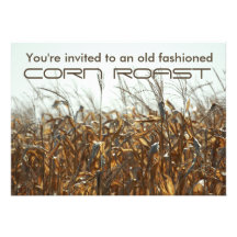 Invitation démodée de rôti de maïs