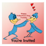 Invitation des inséparables de Valentine