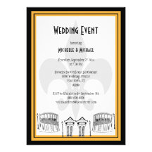 Invitation d'événement de mariage de la Nouvelle-O