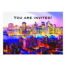 Invitation d'horizon de New York