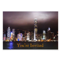 Invitation d'horizon de ville
