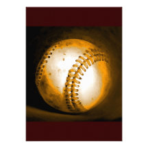 Invitation d'illustration de base-ball - invitatio