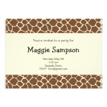 Invitation d'impression de girafe (#INV 025)