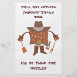 Invitation d'insecte pour le BBQ de Hillybilly Prospectus En Couleur