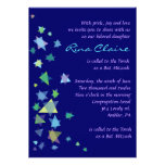 Invitation d'invitation de bat mitzvah de barre d'
