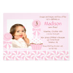 Invitation douce d'anniversaire de photo de petit 