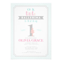 Invitation douce de fête d'anniversaire de balleri