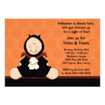 Invitation Dracula mignon de partie de costume de 