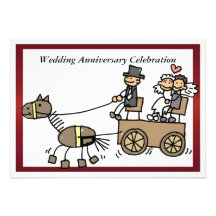 Invitation drôle d'anniversaire de mariage