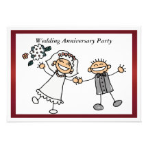Invitation drôle d'anniversaire de mariage