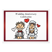 Invitation drôle d'anniversaire de mariage