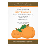 Invitation du baby shower 5x7 de citrouilles d'aut invitations
