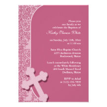 Invitation du baptême de la fille